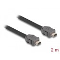 Kabel sieciowy ix Industrial A-coded męski do męski Cat.7 2m Delock 82016
