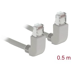 Kabel sieciowy RJ45 Cat.5e SF/UTP pod kątem do góry / do góry 0,5m Delock 83510