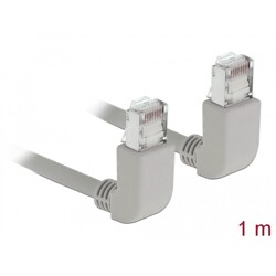 Kabel sieciowy RJ45 Cat.5e SF/UTP pod kątem do góry / do góry 1m Delock 83511