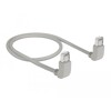 Kabel sieciowy RJ45 Cat.6A S/FTP pod kątem do góry / do góry 0,5m Delock 83513