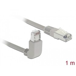 Kabel sieciowy RJ45 Cat.5e SF/UTP pod kątem do góry / prosty 1m Delock 83515