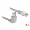 Kabel sieciowy RJ45 Cat.5e SF/UTP pod kątem do góry / prosty 2m Delock 83516