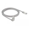 Kabel sieciowy RJ45 Cat.5e SF/UTP pod kątem do góry / prosty 2m Delock 83516