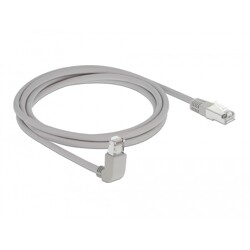 Kabel sieciowy RJ45 Cat.5e SF/UTP pod kątem do góry / prosty 2m Delock 83516