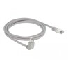 Kabel sieciowy RJ45 Cat.5e SF/UTP pod kątem do góry / prosty 2m Delock 83516