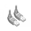 Kabel sieciowy RJ45 Cat.6A S/FTP pod kątem do góry / do góry 1m Delock 83517