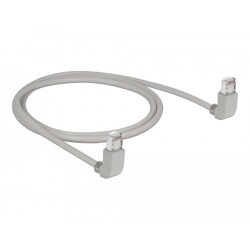 Kabel sieciowy RJ45 Cat.6A S/FTP pod kątem do góry / do góry 1m Delock 83517