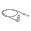 Kabel sieciowy RJ45 Cat.6 S/FTP pod kątem do góry / prosty 0,5m Delock 83524