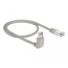 Kabel sieciowy RJ45 Cat.6 S/FTP pod kątem do góry / prosty 0,5m Delock 83524