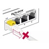 Kabel sieciowy RJ45 Secure Cat.6A 0,5m Delock 85330