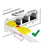 Kabel sieciowy RJ45 Secure Cat.6A 0,5m Delock 85330