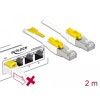 Kabel sieciowy RJ45 Secure Cat.6A 2m Delock 85332