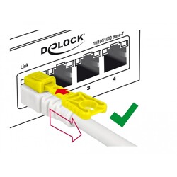 Kabel sieciowy RJ45 Secure Cat.6A 3m Delock 85333