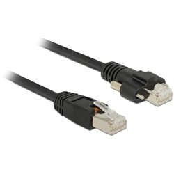Kabel sieciowy RJ45 męski na RJ45 męski ze śrubami Cat.6 S/FTP 1m Delock 85667