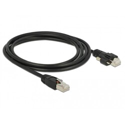 Kabel sieciowy RJ45 męski na RJ45 męski ze śrubami Cat.6 S/FTP 2m Delock 85668