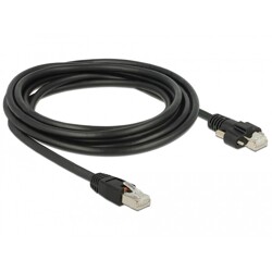 Kabel sieciowy RJ45 męski na RJ45 męski ze śrubami Cat.6 S/FTP 3m Delock 85669