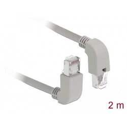 Kabel sieciowy RJ45 Cat.5e SF/UTP pod kątem do góry / do dołu 2m Delock 85854