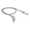 Kabel sieciowy RJ45 Cat.5e SF/UTP pod kątem do dołu / prosty 0,5m Delock 85855