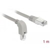 Kabel sieciowy RJ45 Cat.5e SF/UTP pod kątem do dołu / prosty 1m Delock 85856