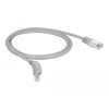 Kabel sieciowy RJ45 Cat.5e SF/UTP pod kątem do dołu / prosty 1m Delock 85856