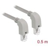 Kabel sieciowy RJ45 Cat.5e SF/UTP pod kątem do dołu / do dołu 0,5m Delock 85858