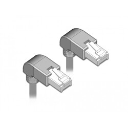 Kabel sieciowy RJ45 Cat.5e SF/UTP pod kątem do dołu / do dołu 0,5m Delock 85858