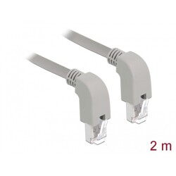 Kabel sieciowy RJ45 Cat.5e SF/UTP pod kątem do dołu / do dołu 2m Delock 85860
