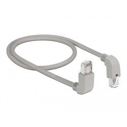 Kabel sieciowy RJ45 Cat.6 S/FTP pod kątem do góry / do dołu 0,5m Delock 85861