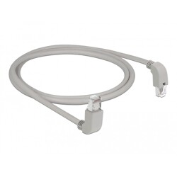 Kabel sieciowy RJ45 Cat.6 S/FTP pod kątem do góry / do dołu 1m Delock 85862