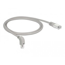 Kabel sieciowy RJ45 Cat.6 S/FTP pod kątem do dołu / prosty 1m Delock 85865