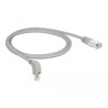 Kabel sieciowy RJ45 Cat.6 S/FTP pod kątem do dołu / prosty 1m Delock 85865