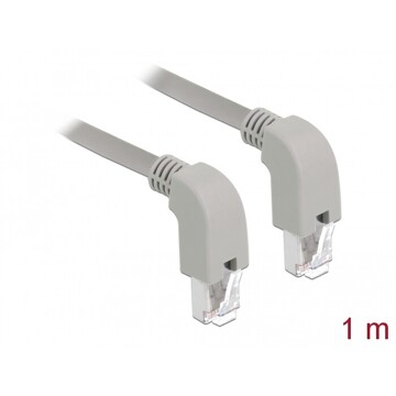 Kabel sieciowy RJ45 Cat.6 S/FTP pod kątem do dołu / do dołu 1m Delock 85868
