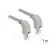 Kabel sieciowy RJ45 Cat.6 S/FTP pod kątem do dołu / do dołu 1m Delock 85868
