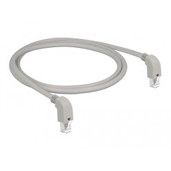 Kabel sieciowy RJ45 Cat.6 S/FTP pod kątem do dołu / do dołu 1m Delock 85868