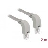 Kabel sieciowy RJ45 Cat.6 S/FTP pod kątem do dołu / do dołu 2m Delock 85869