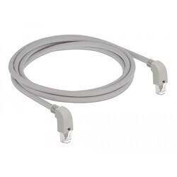 Kabel sieciowy RJ45 Cat.6 S/FTP pod kątem do dołu / do dołu 2m Delock 85869