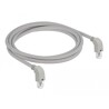 Kabel sieciowy RJ45 Cat.6 S/FTP pod kątem do dołu / do dołu 2m Delock 85869