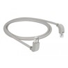 Kabel sieciowy RJ45 Cat.6A S/FTP pod kątem do góry / do dołu 1m Delock 85871