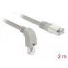 Kabel sieciowy RJ45 Cat.6A S/FTP pod kątem do dołu / prosty 2m Delock 85875