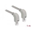 Kabel sieciowy RJ45 Cat.6A S/FTP pod kątem do dołu / do dołu 1m Delock 85877