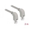 Kabel sieciowy RJ45 Cat.6A S/FTP pod kątem do dołu / do dołu 2m Delock 85878