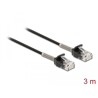 Kabel sieciowy RJ45 męsko-męski z zabezpieczeniem przegięcia Cat.6A 3m czarny Delock 87020