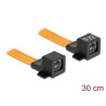 Kabel sieciowy płaski elastyczny RJ45 FPC przejściówka okienna 30cm Delock 87031