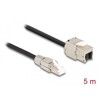 Kabel RJ45 męski do montażu na miejscu na RJ45 żeński moduł Keystone Cat.6A 5m Delock 87245