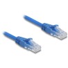 Kabel sieciowy spiralny RJ45 męski na męski Cat.6 UTP 0,6 m do 1,2m niebieski Delock 90197