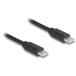 Kabel sieciowy spiralny USB 2.0 Type-C męski na męski 0,45m do 0,75m czarny Delock 90369
