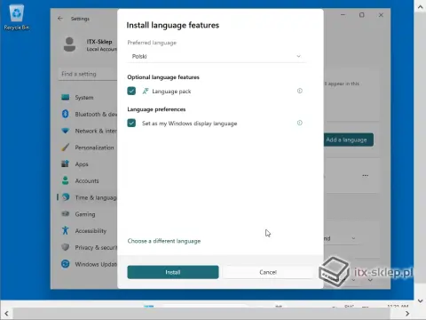 Instalacja polskiej wersji językowej w Windows 11 IoT LTSC 2024