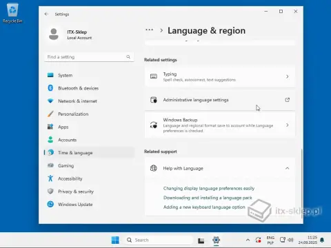 Instalacja polskiej wersji językowej w Windows 11 IoT LTSC 2024