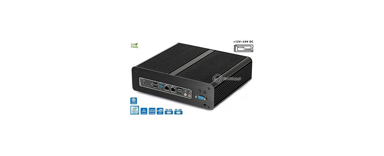 Bezwentylatorowy komputer przemysłowy Core i3-9100