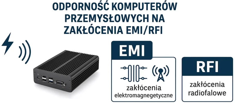 Odporność komputerów przemysłowych na EMI/RFI – testy EMC EN55032 i EN61000